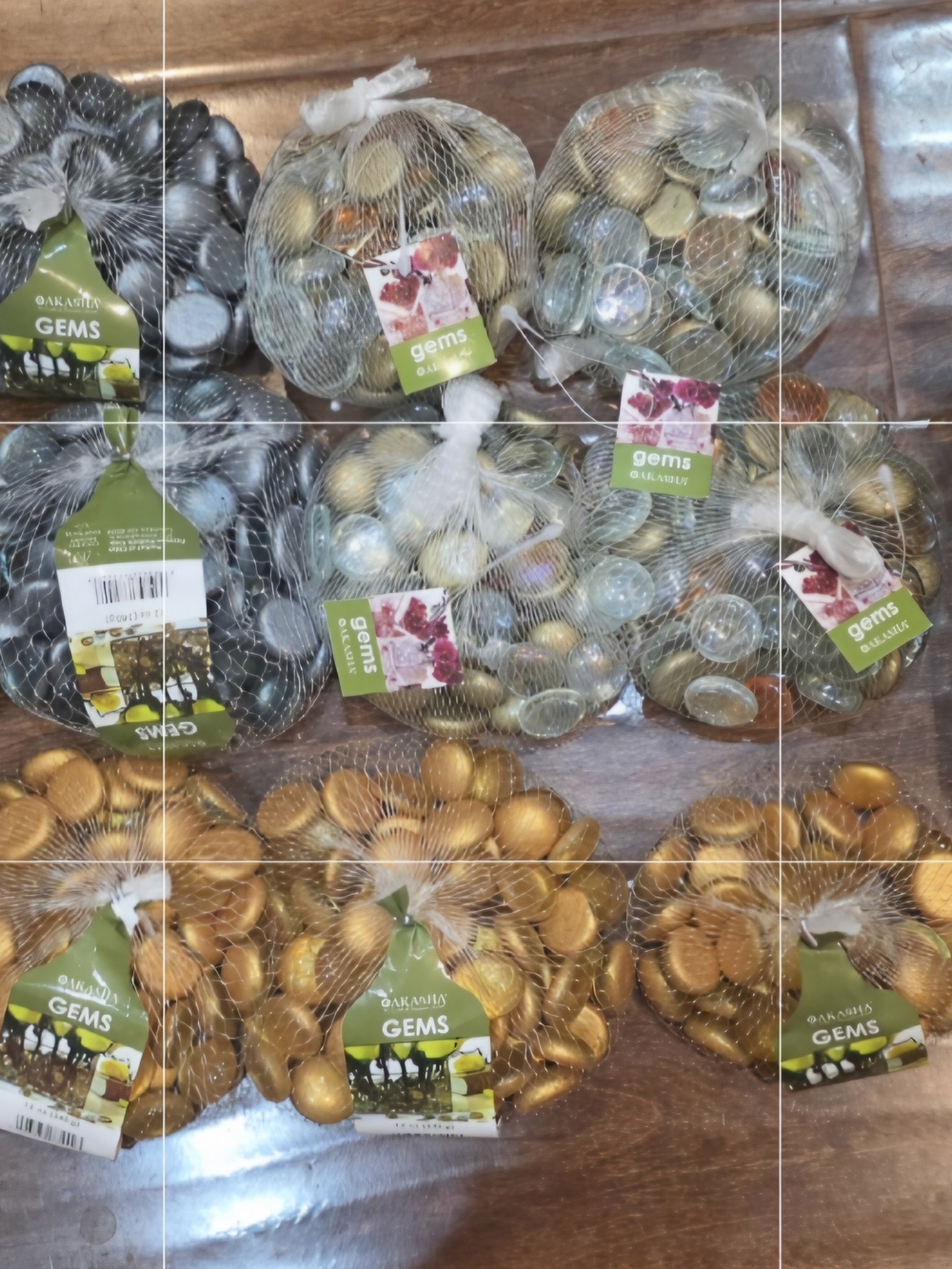 Bulk Lot Decorative Glass Gems & Vase Fillers - Craft/Wedding/Decor
